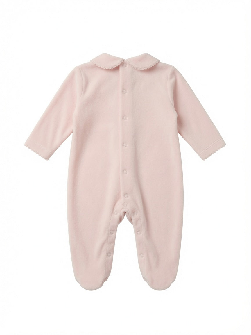 Hot Air Balloon Smocked Footie - Pink